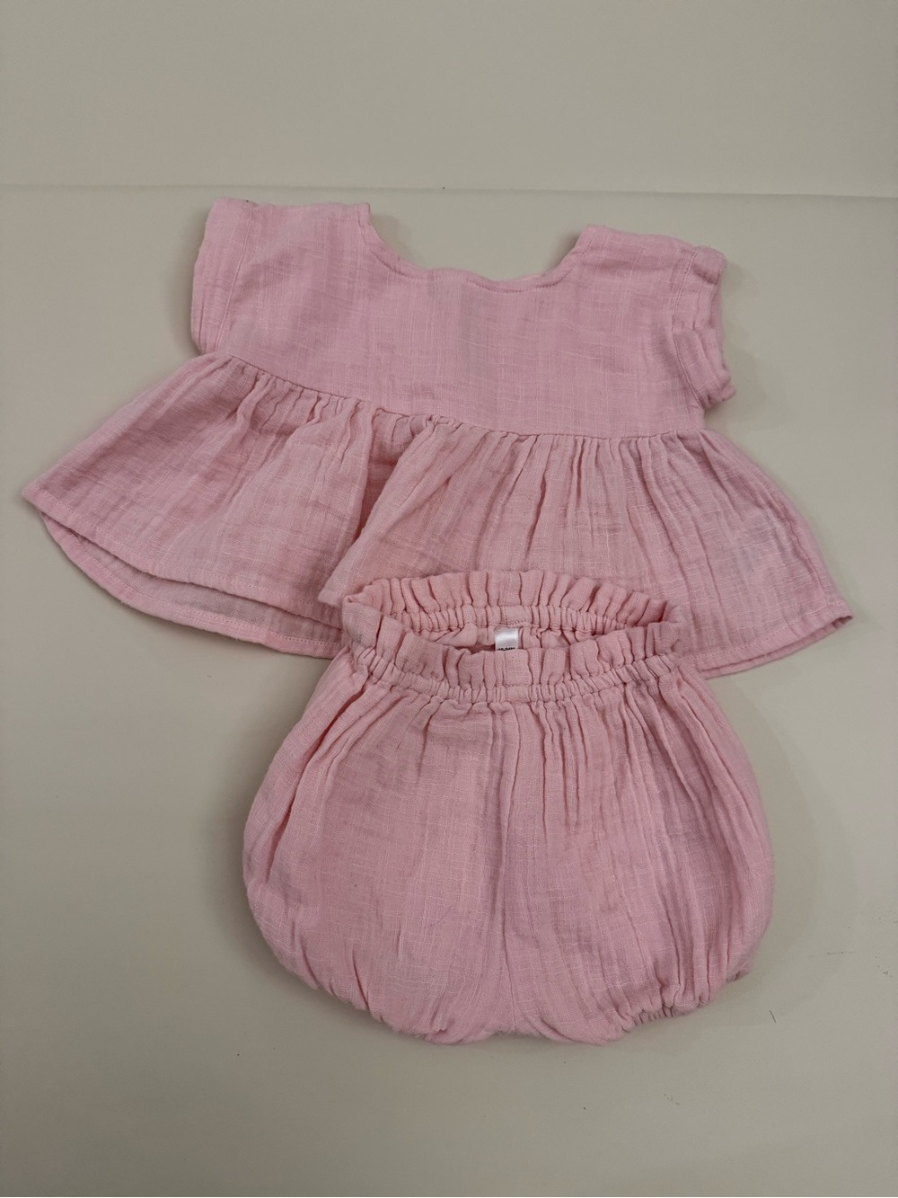 Tullabee Pink Babydoll Top & Bloomer Set 18-24M